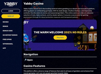 Yabby Casino legale italiano - Analisi completa